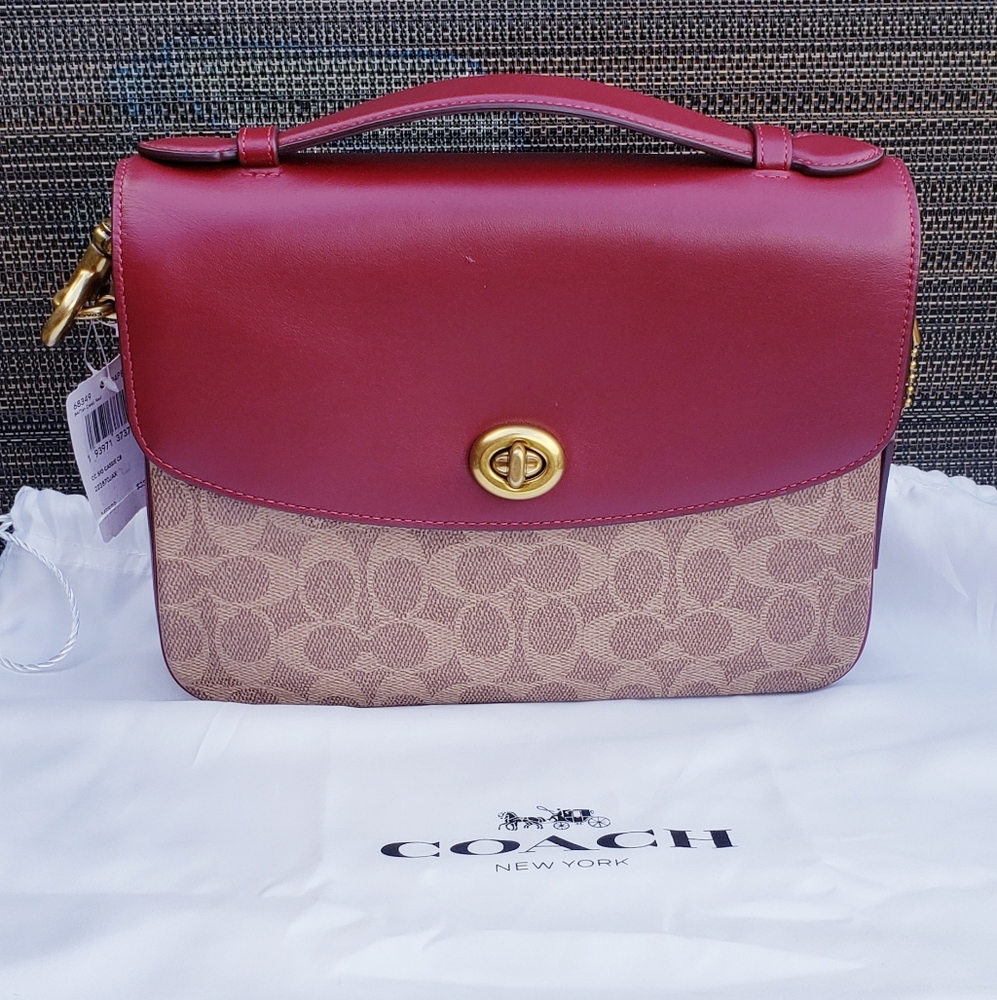 COACH Signature Canvas Cassie Crossbody, Tan/Deep